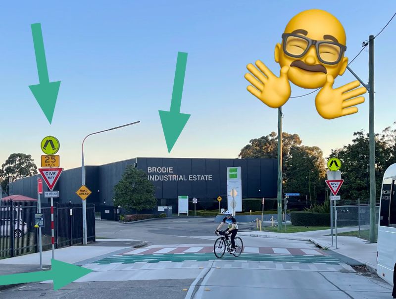 Image of raised crossing in Parramatta